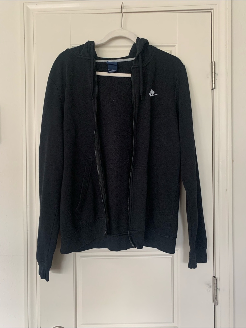 Nike Black Womens Full-Zip Hooded Sweater